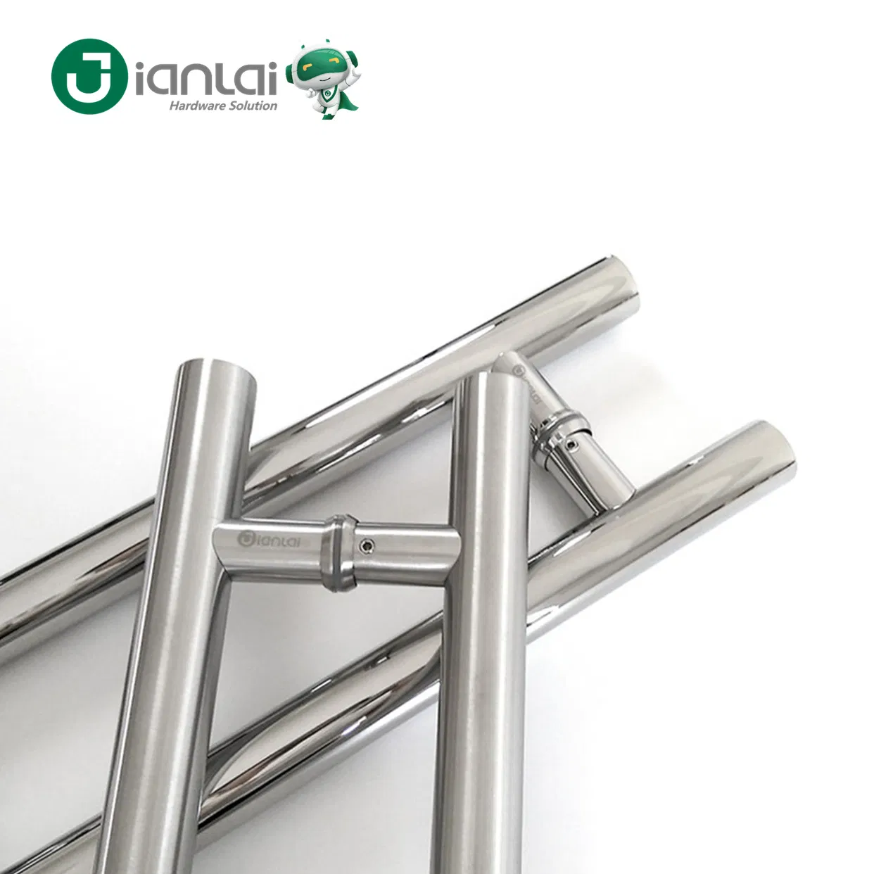 Double Sided H Shape Sliding Door Handle Heavy Duty Swing Door Handle