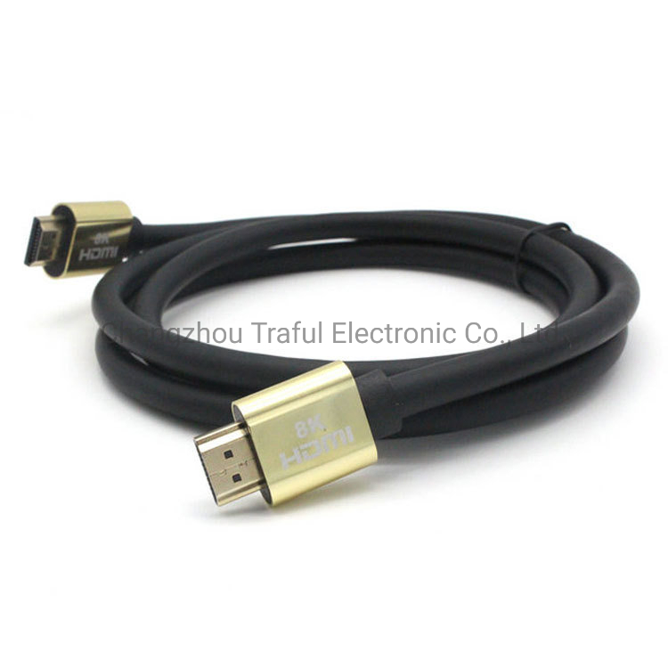 2022 New Products HDMI Cable 8K Gold Metal Plug1m 1.5m 2m 3m 5m 10m 15m 20m 30m 8K HDMI 2.1 Cable 8K 60Hz-4K 120Hz