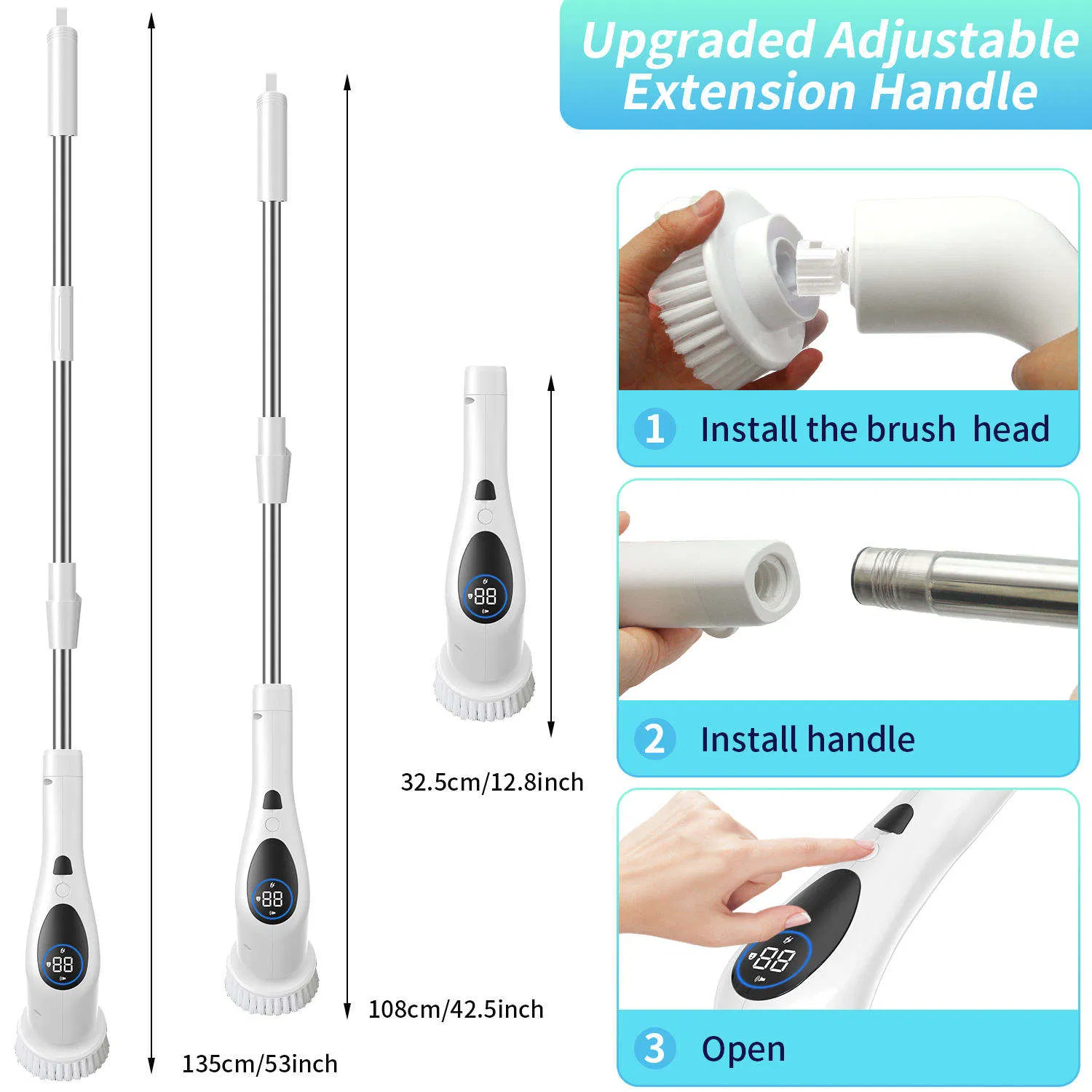 Беспроводная электрическая щетка для уборки 9 в 1