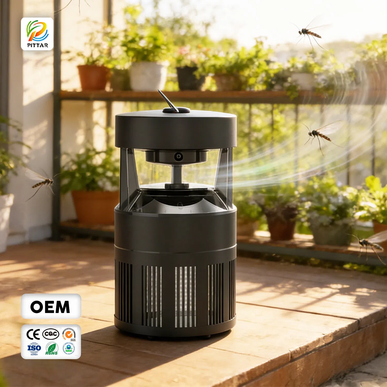 Custom Design High Efficiency Outdoor Patio Terrace Open Space CO2 Technology Airflow Suction Mosquito Trap Insect Killer Mosquito Killer Trap