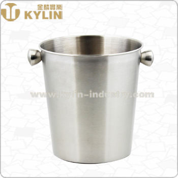 High Quality 3L Stainless Steel 201 304 Beer Ice Bucket with Earhandle
