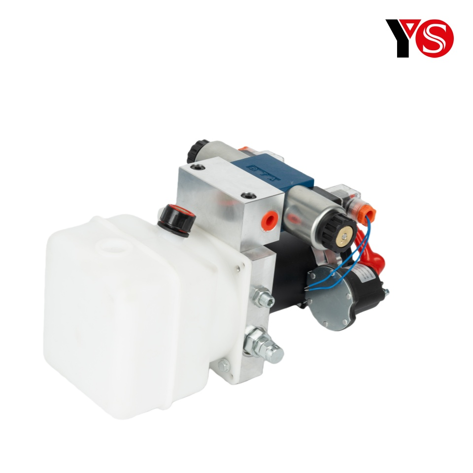 DC24V 0.8KW 1L Oil Tank Double-Acting Mobile Vehicles Hydraulic Power Unit