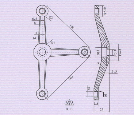 100mm Stainless Steel Glass Spider with 3 Arms/Point-Fixed Curtain Wall Hardware Withhigh Quality and Best Price