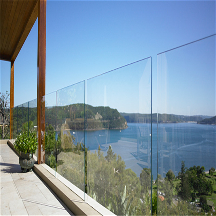 Cbmmart Factory Indoor and Outdoor U-Channel Frameless Glass Railing