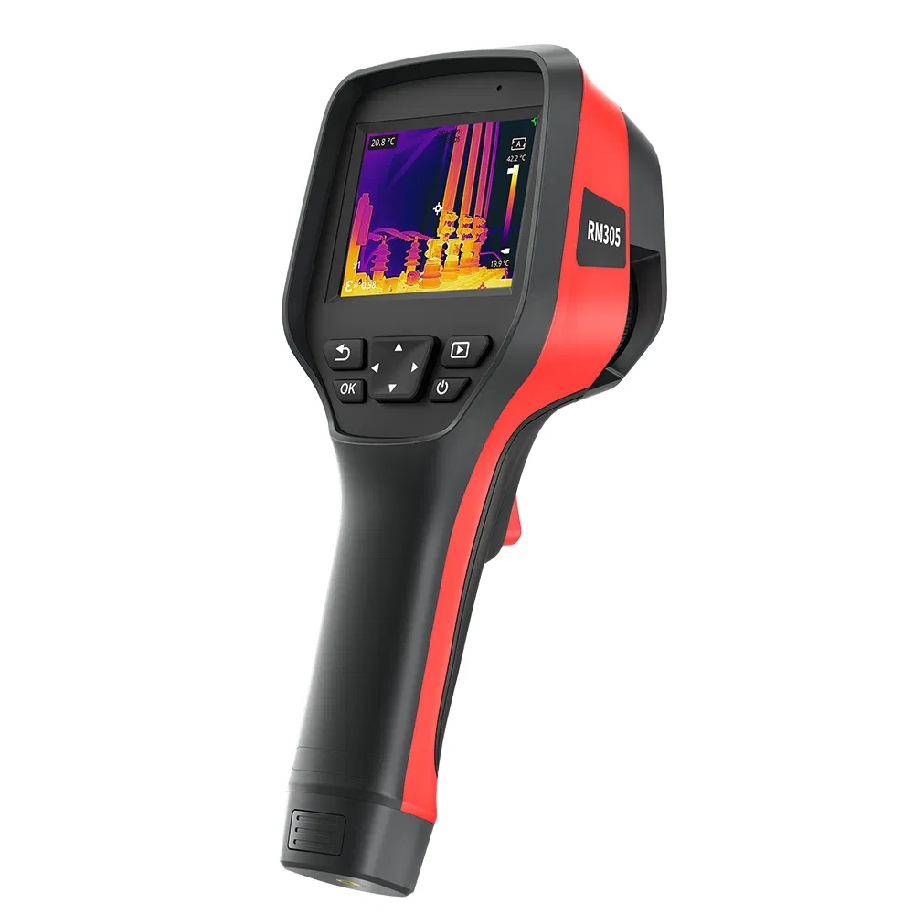 RM305 Industrial Handheld Thermal Camera: Full-Frame Temp Tracking & 384×288 Uncooled Detector for HVAC/Power Inspections