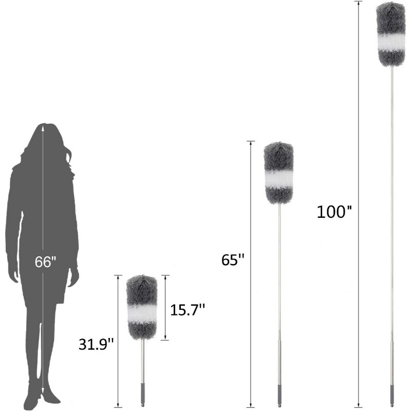 Promotional Hot Sale High-Quality Microfiber Feather Extendable Pole Duster Cleaning Products