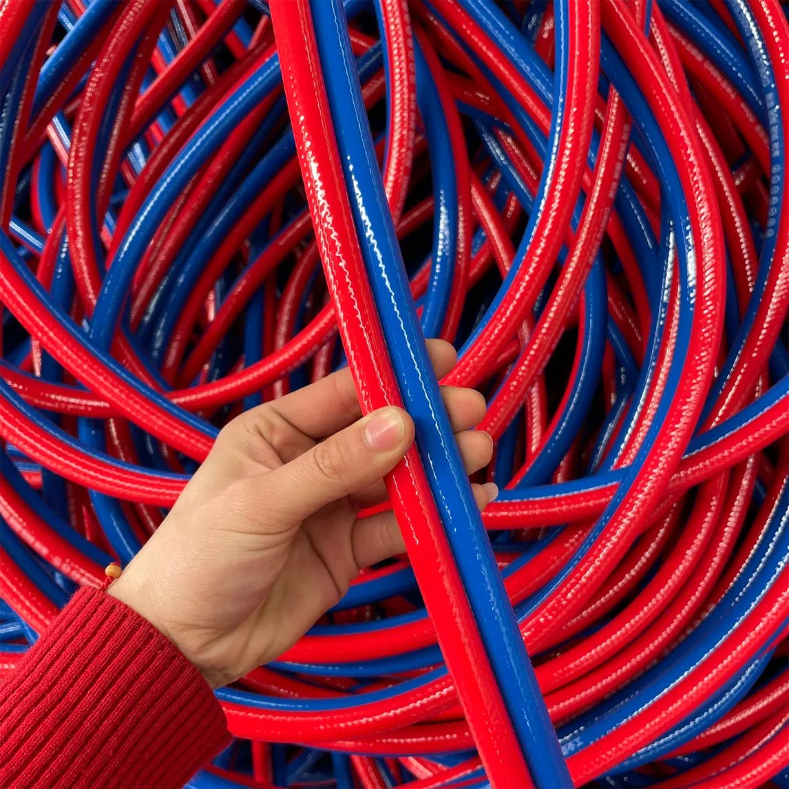 Pressure Resistant Flexible PVC Plastic Oxygen Hose Acetylene Welding Double Jet Hose