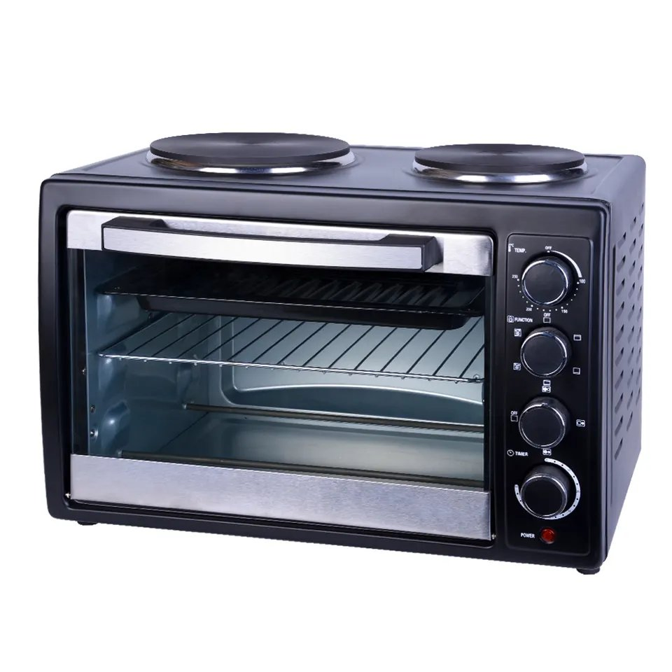 High Quality Convection Toaster Oven with Hot Plate Pizza Oven Electric Oven 45L