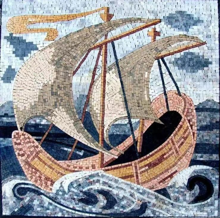 Мраморная мозаика для интерьера