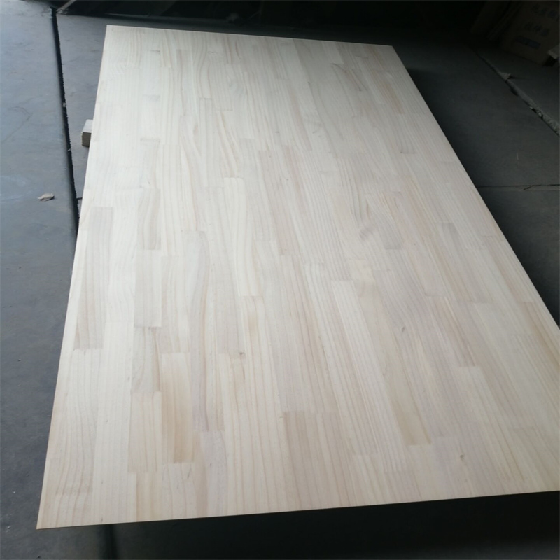 Producing Solid Wood Glue Paulownia Wood Panels Finger Joint Board