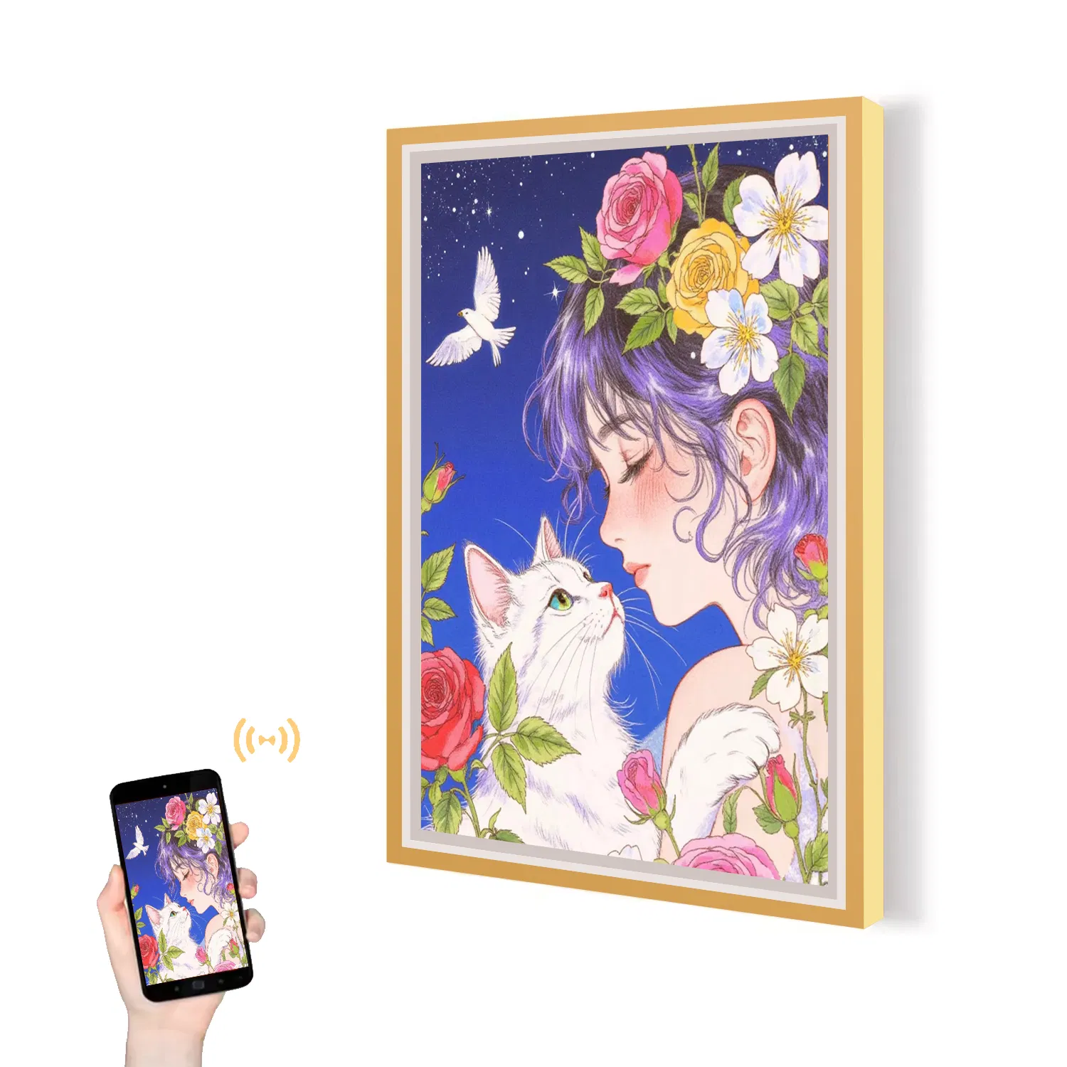 Ultra-Thin Digital Signage Frame with Android OS for Art