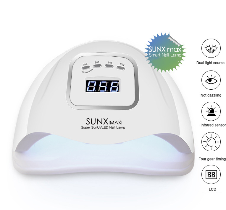 Sun X5 Max Nails Dryer 180W Gel Polish Drying Lamp Nail Curing Lamp Dryer UV LED Nail Lamp