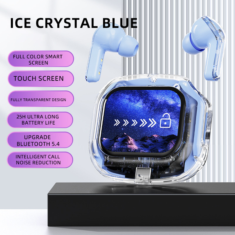 Прозрачные наушники Airmax Fashion с цветным дисплеем