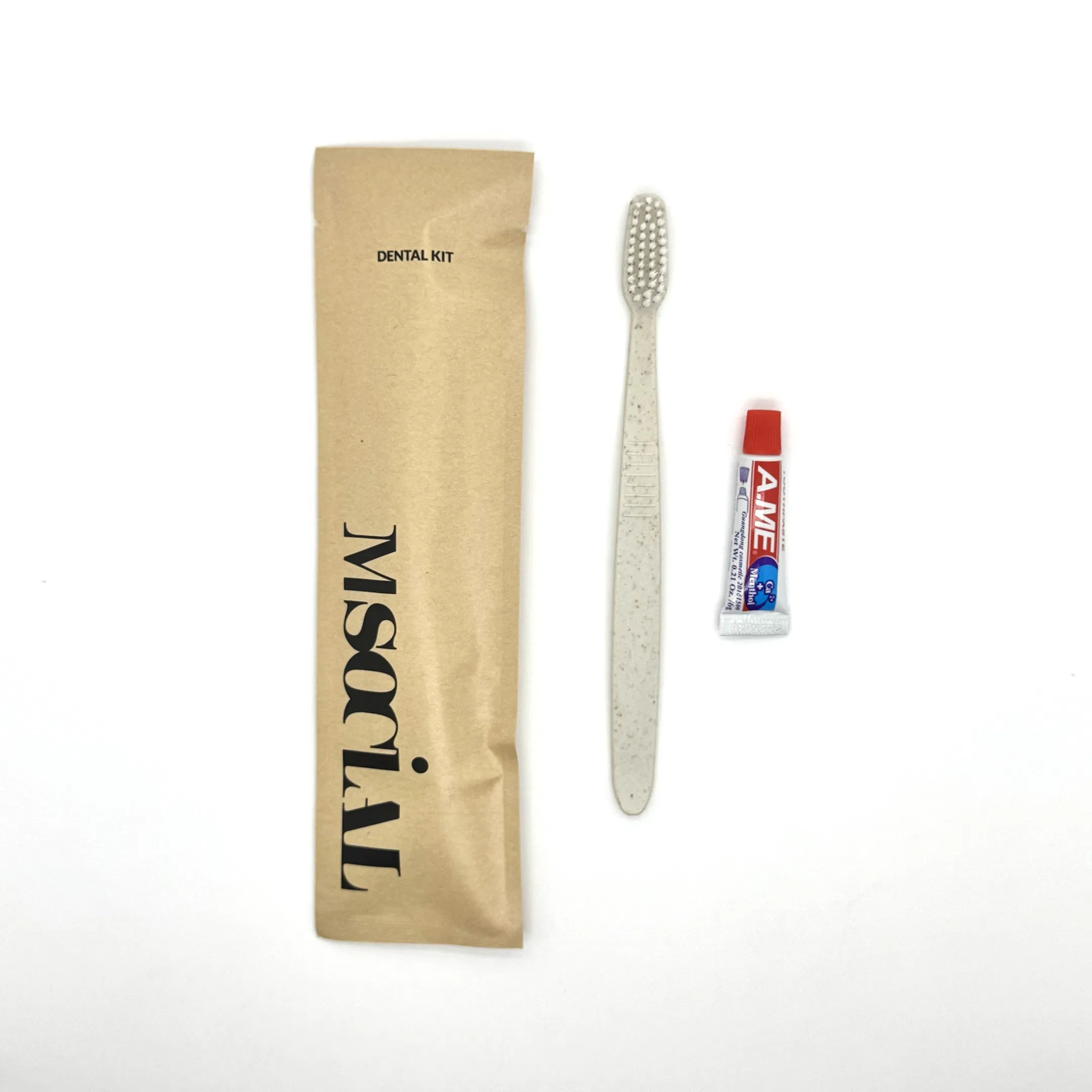 Environmentally Friendly Biodegradable Kraft Paper Bag Hotel Supplies Set 01