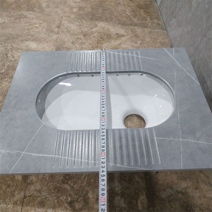 High Quality Rock Slab Ceramic Bathroom Wc Squatting Pan Wholesale Factory