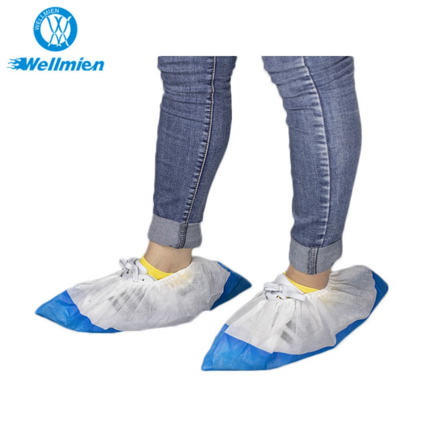 Anti-Slip Hospital Disposable Waterproof Plastic Nonwoven Shoe Covers