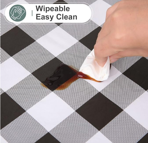 Custom Logo Indoor Outdoor Stain and Water Resistant Tablecloth