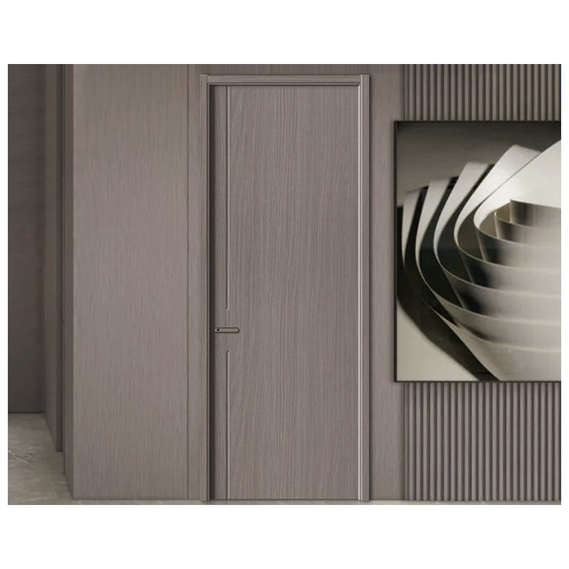 High Quality Custom WPC Door MDF Composite Door PVC Paint Free Bedroom Hotel Composite Door
