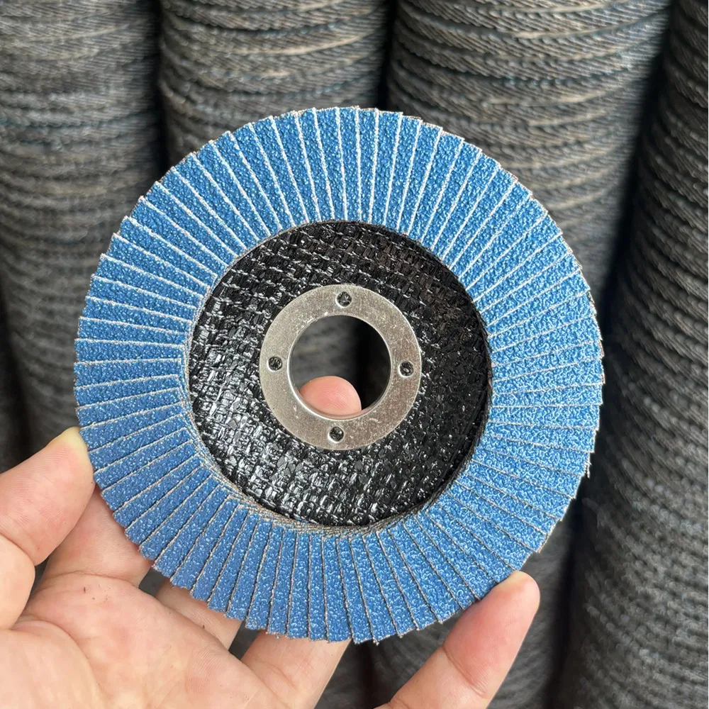 4 1/2"X7/8" Premium Zirconia Sanding Disc Dust Removal Deburring Polishing Flap Disc