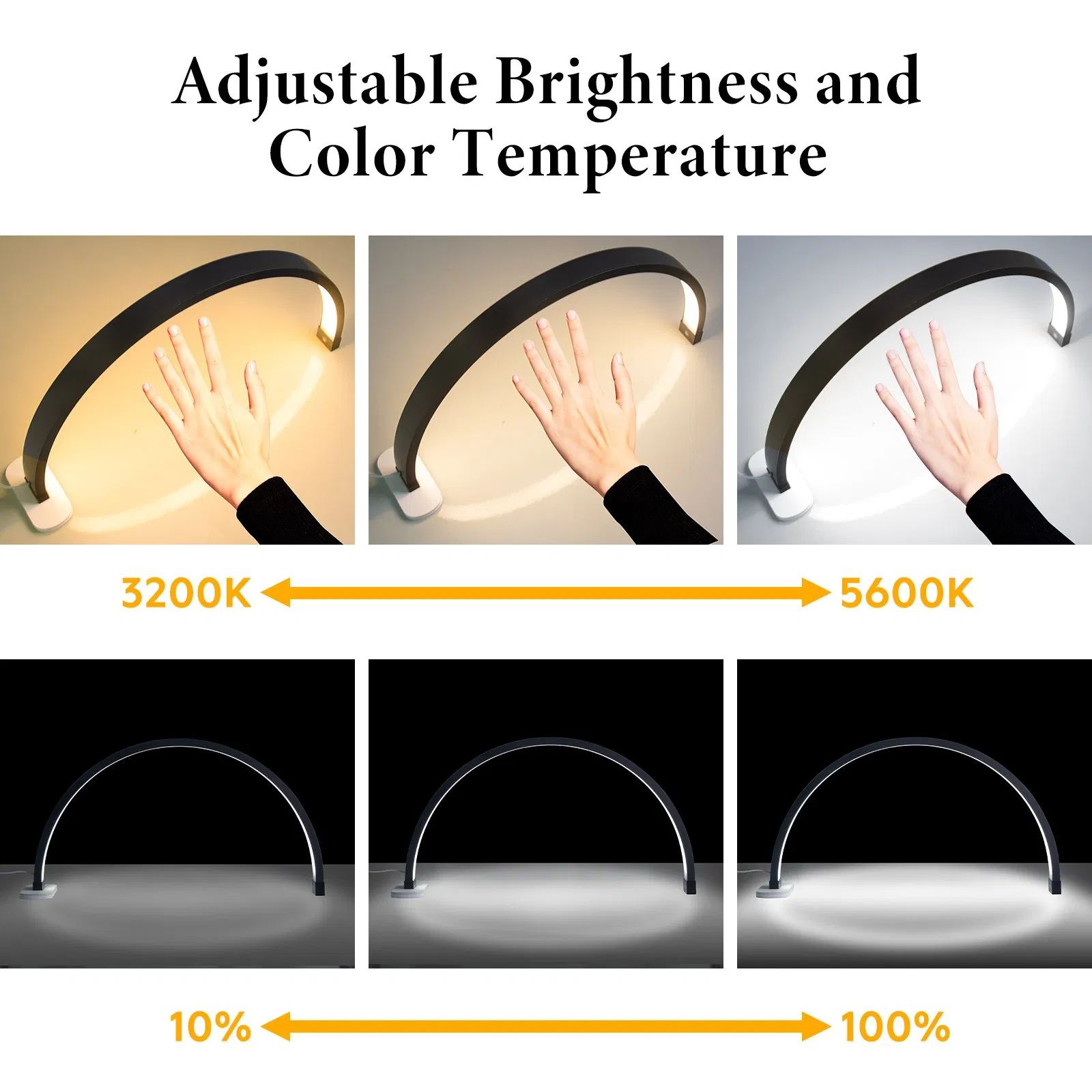 Half Moon Light UV Lamp LED Desk Lamp Nail Light for Manicure