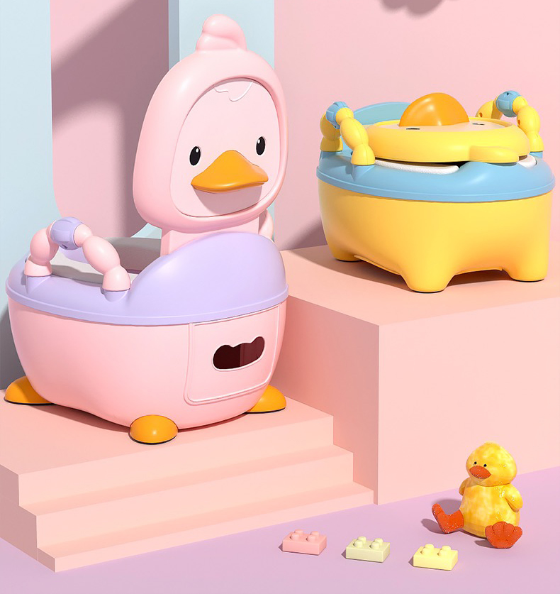 New Version Duck Design Baby Potty Trainingseat Kids Toilet Children Portable Toilet