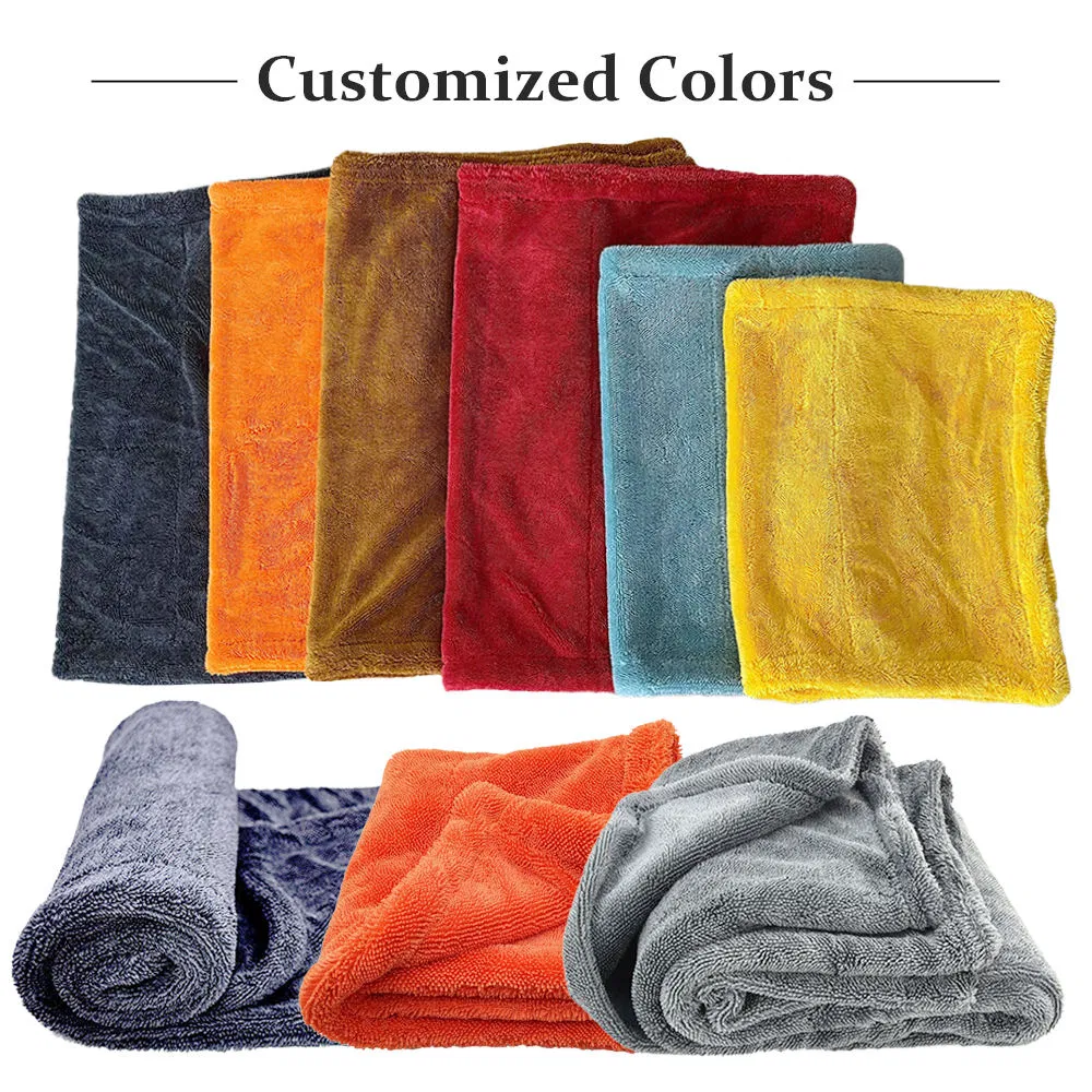 Microfiber Cleaning Quick-Dry Wash New Microfiber Plush Twist Microfiber Towels Twisted Loop Drying Towel for Car Seat Towel