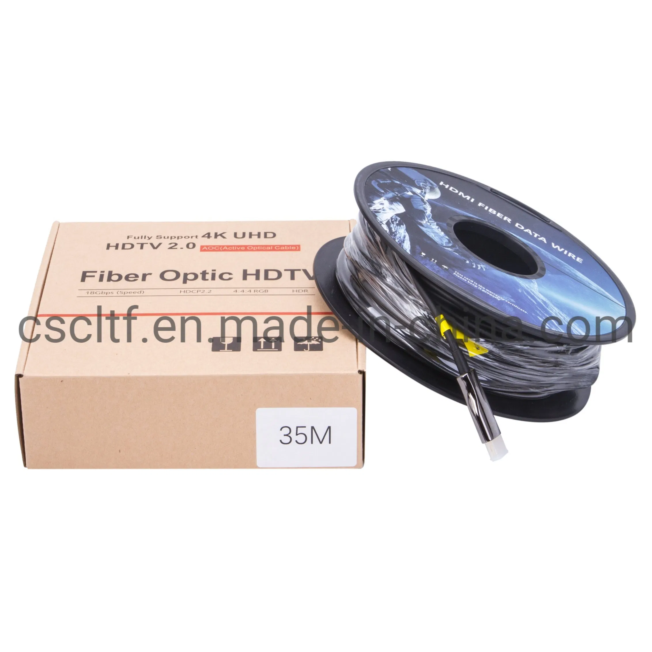 4K 8K 5m-50m 60Hz 18gbps 48gmps Aoc Fiber Optic HDMI 2.0 2.1 3D 7080p Male to Male Extension Cable Ultra HD Strong High Speed Active Optical Cable Wire