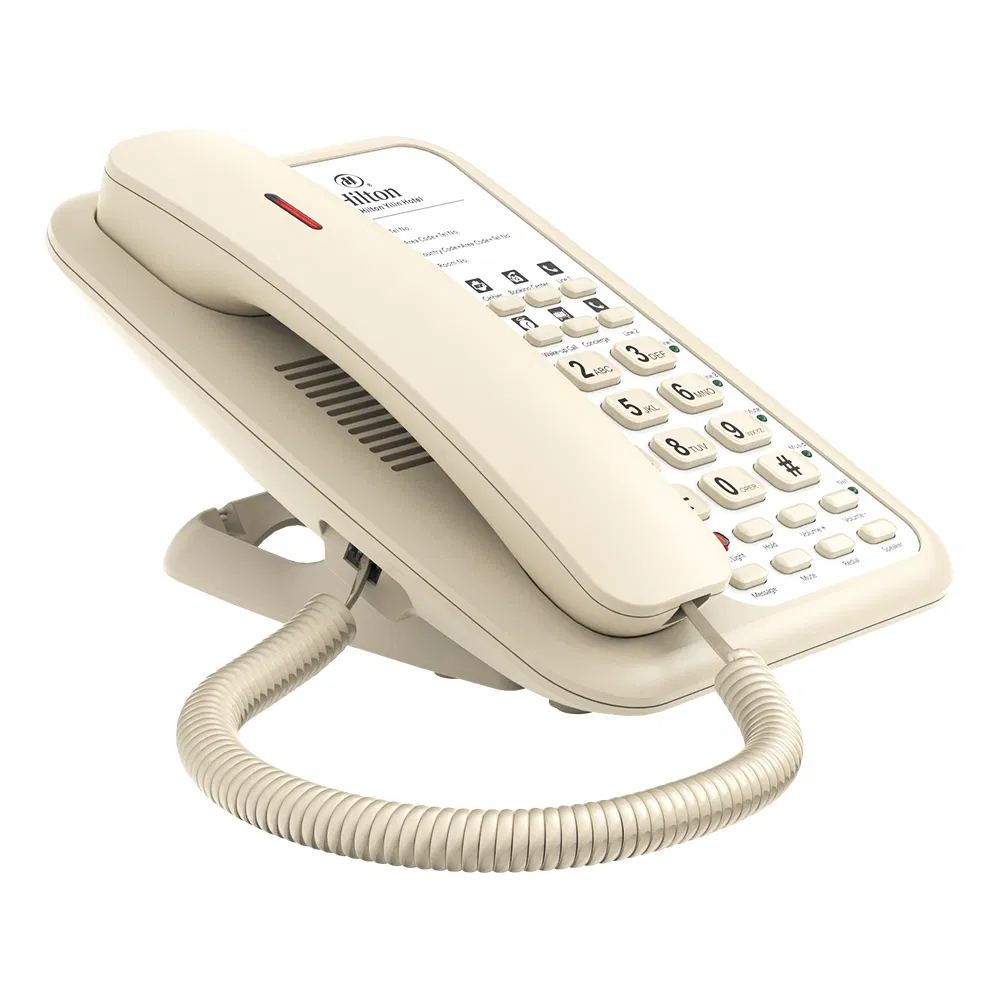 High-Performance Cordless Hotel IP Phone with Modern Design