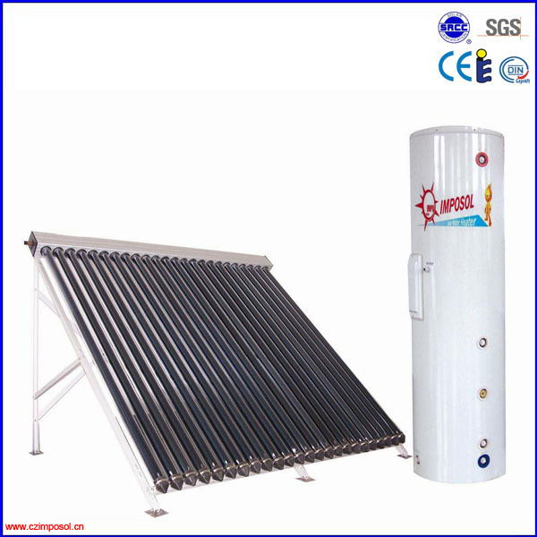 Сплит-система солнечного водонагревателя с тепловыми трубками