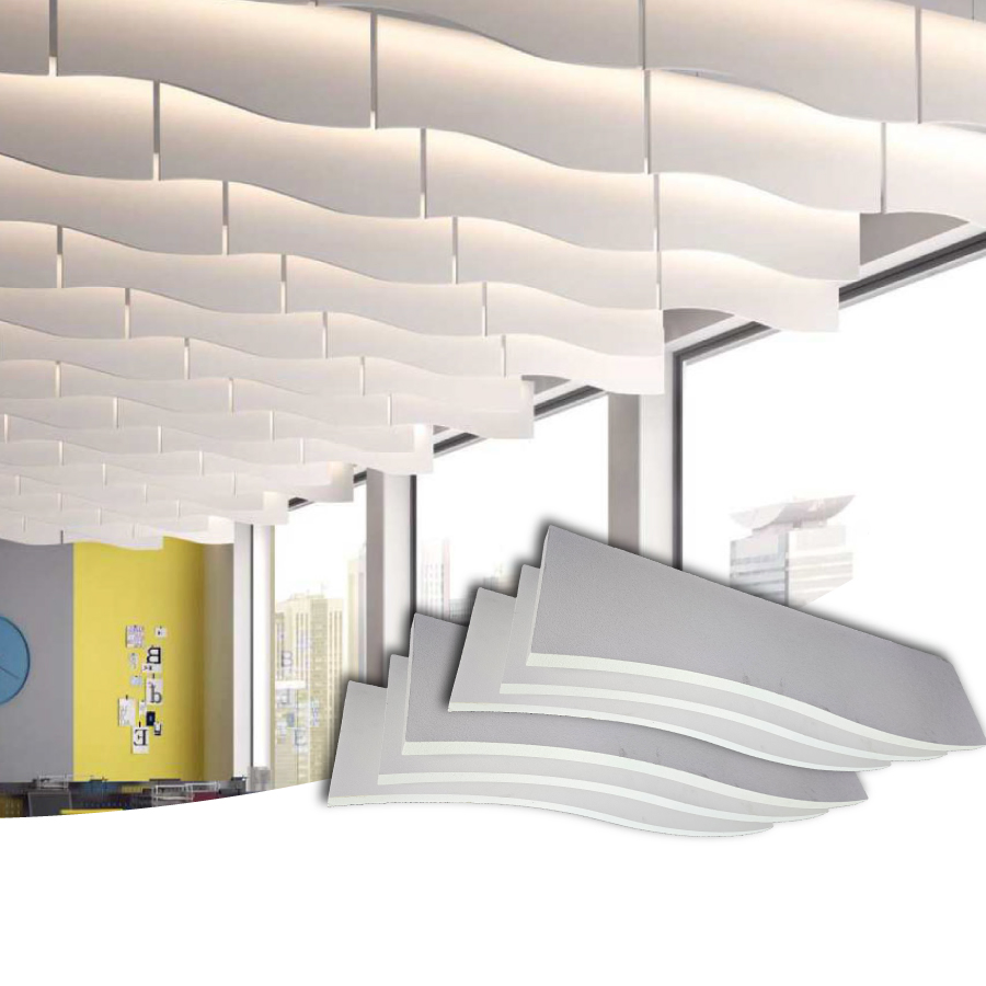 Acoustic Hanging Suspended Ceiling Baffle Noise Reduction