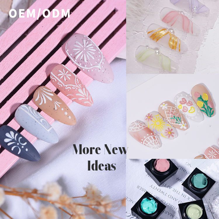 2D Sculpture Gel Color New Fashion Color Nail Shop Special Hot Style Color Gel 12colors Set UV Gel Nail Polish