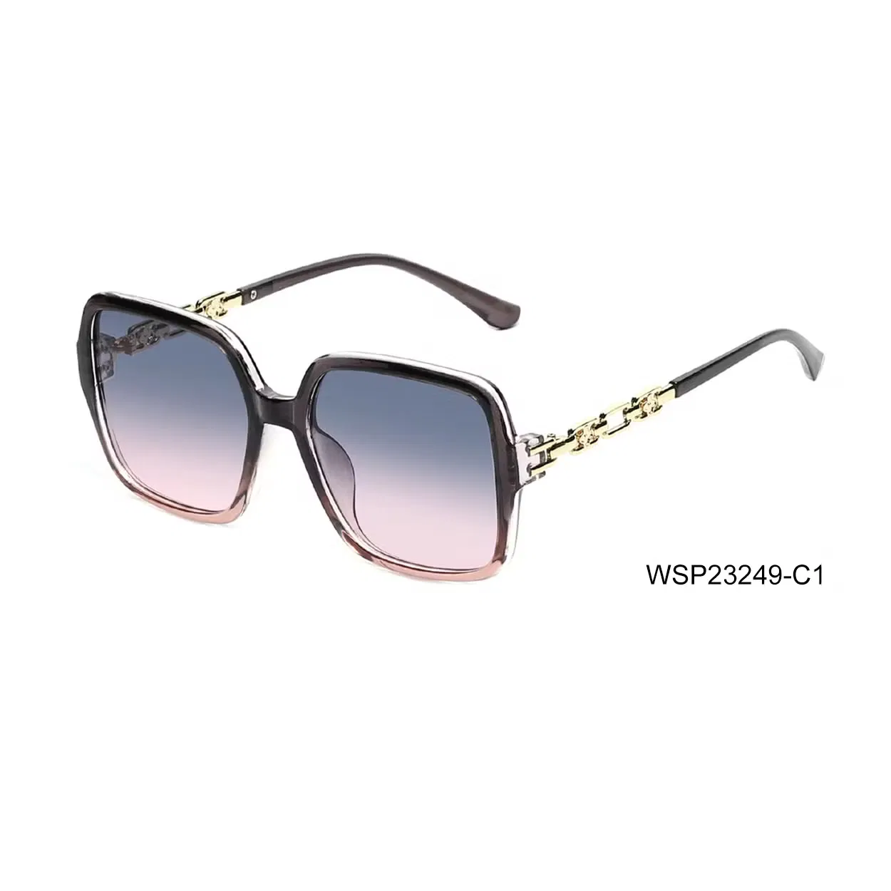 Hot Sale Letter F Retro Rimless Oval Replicas Sunglasses