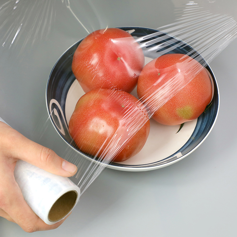 Food Grade PVC Food Cling Wrap Film High Stretch Transparent Wrapping Film
