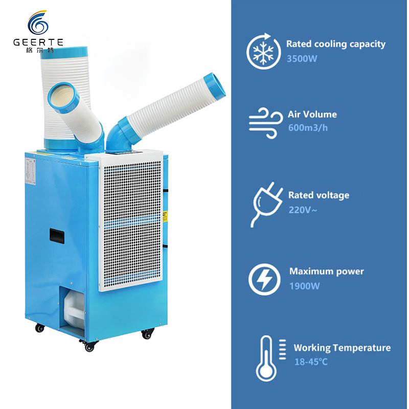 Practical Hot Sale Spot Cooler & Portable AC Unit Industrial Mobile Air Conditioner