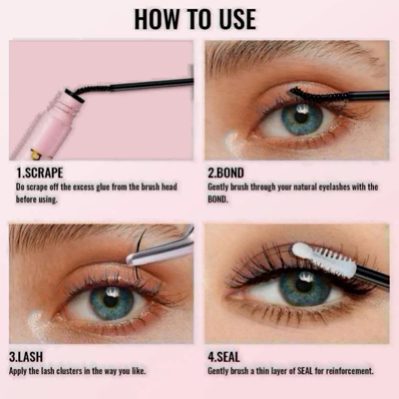 Clear Adhesive Sealant for Eyelash Extensions with Fast-Drying
