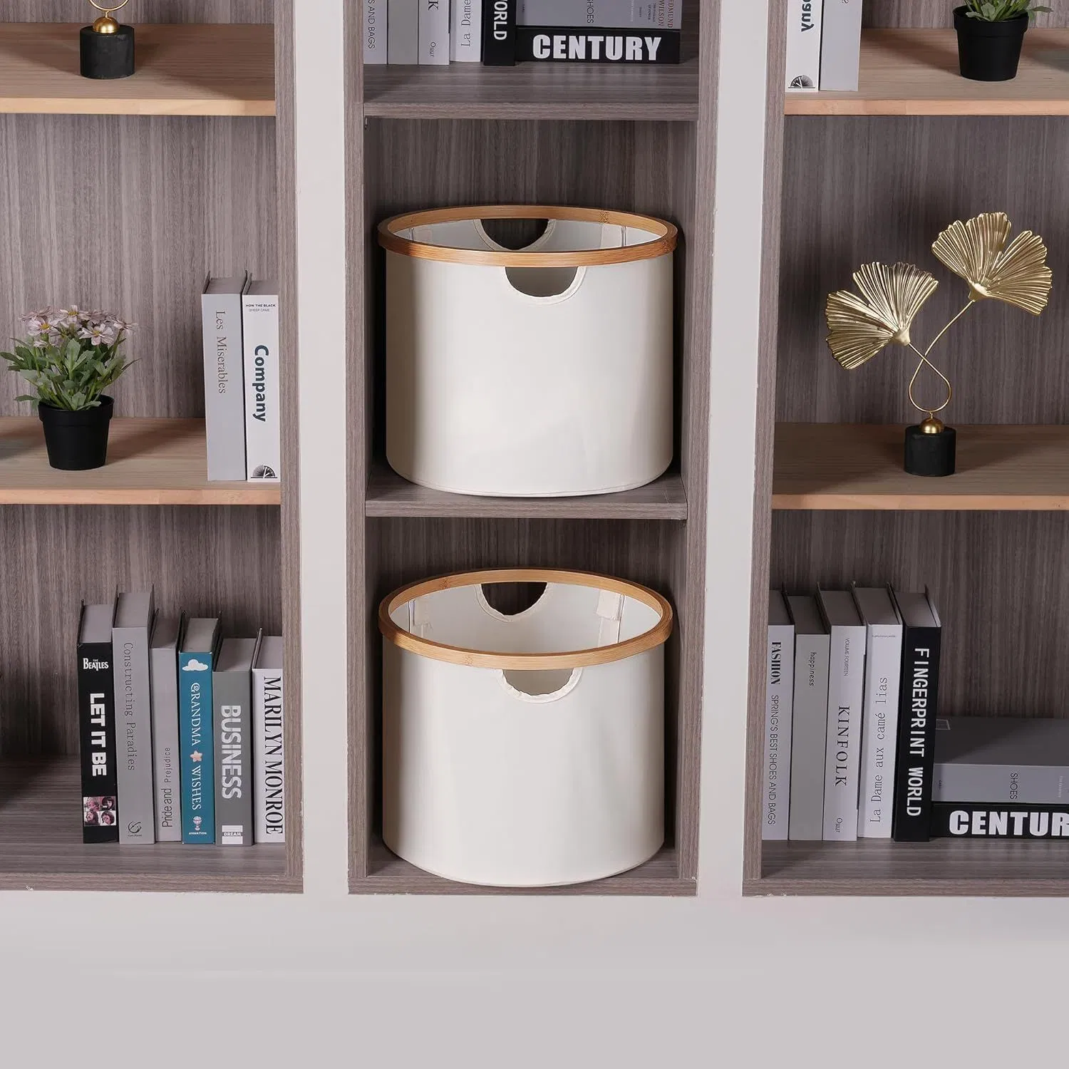 Desktop Miscellaneous Storage Basket, Fabric Covered Folding Storage Basket, Cosmetic Storage Basket