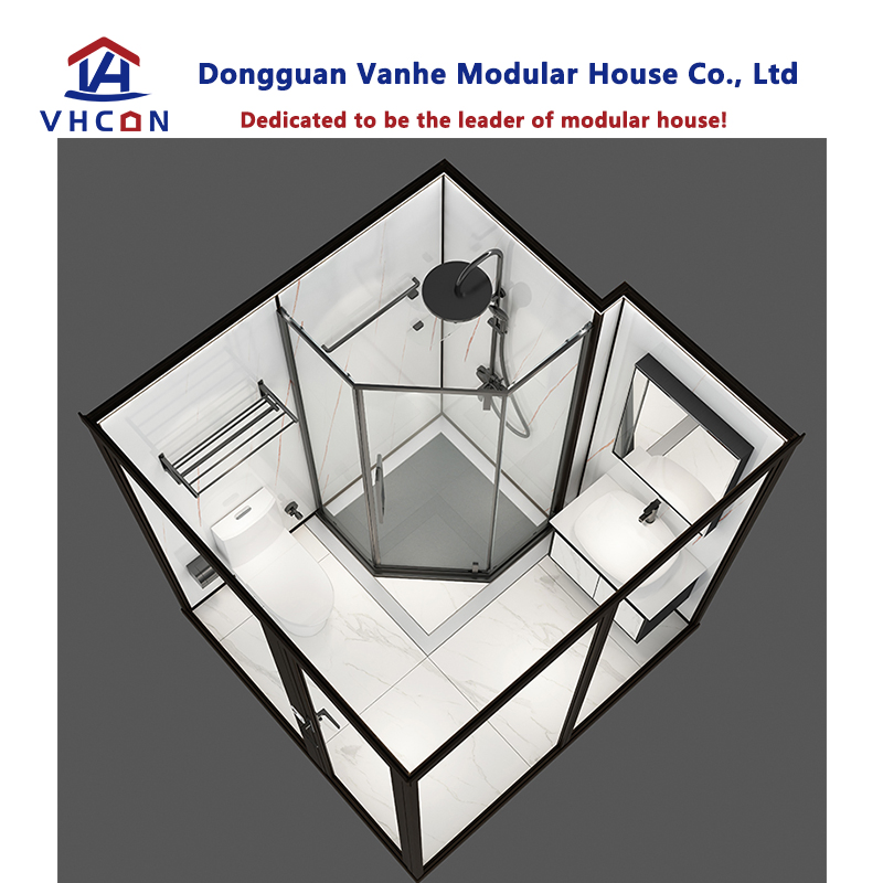 Low Price Luxury Portable Modular Shower Unit Indoor Prefabricated Complete Hotel Toilet Bathroom Pod for China