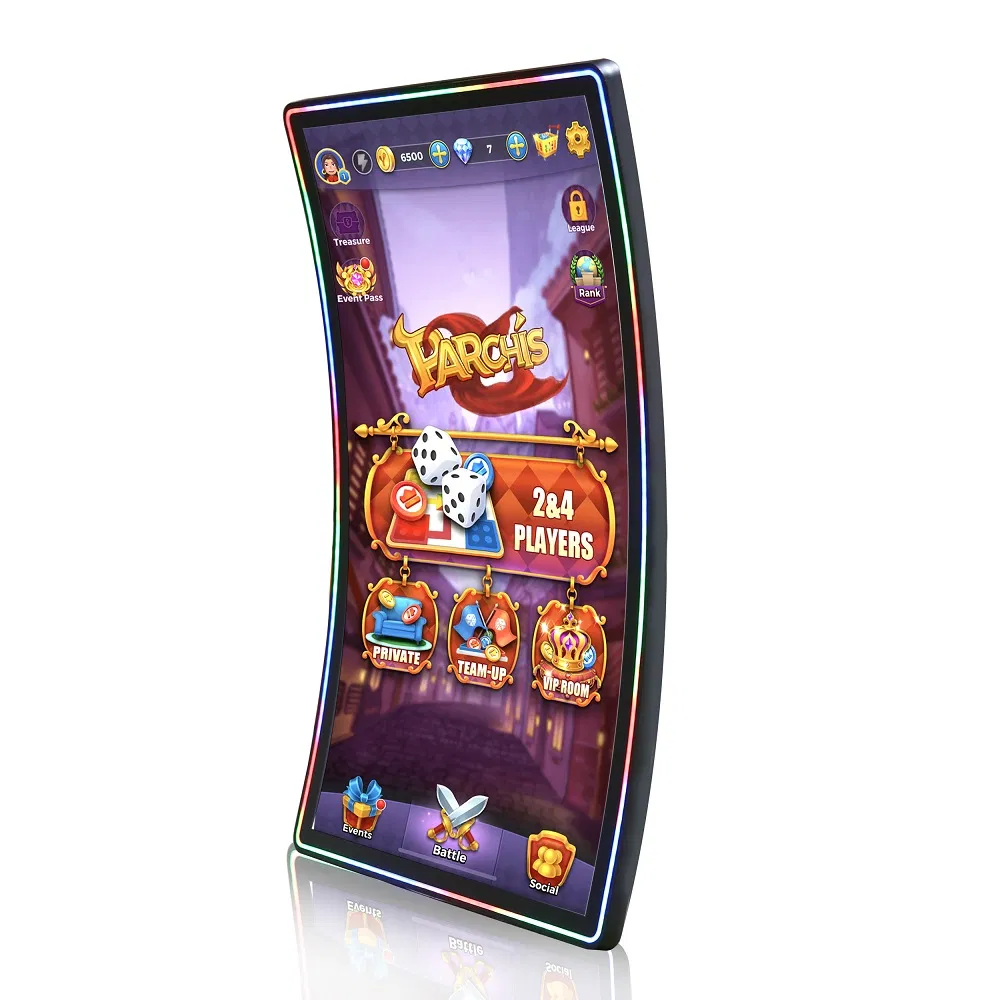 Custom 43"/49"/55" 4K Touch Screen Curved Gaming Monitor for Casino Slot Game Cabinets