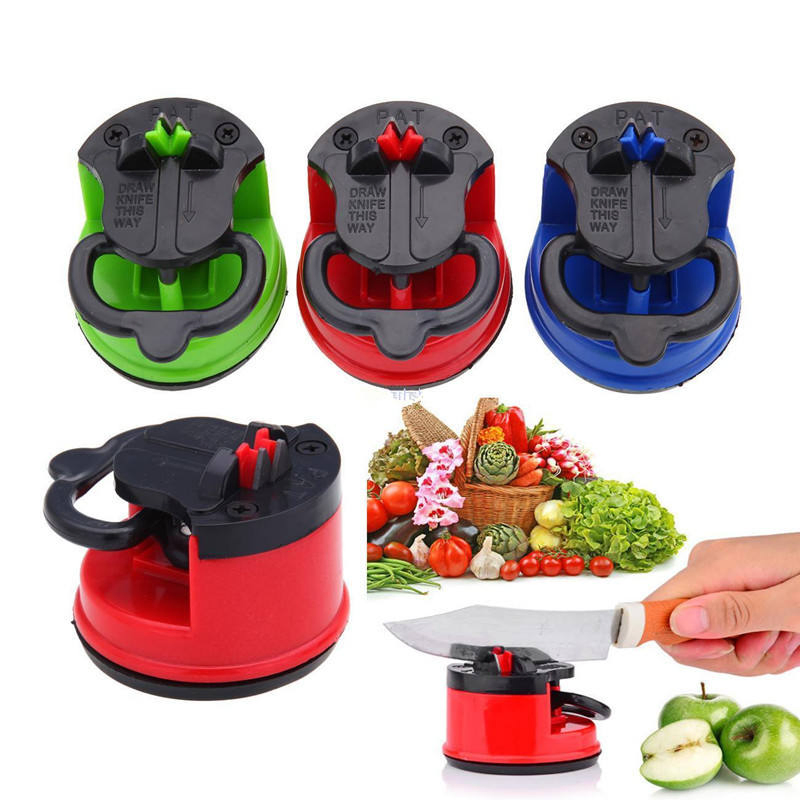 Custom Logo Kitchen Sharpening Tool Suction Pad Scissors Grinder Mini Knife Sharpener