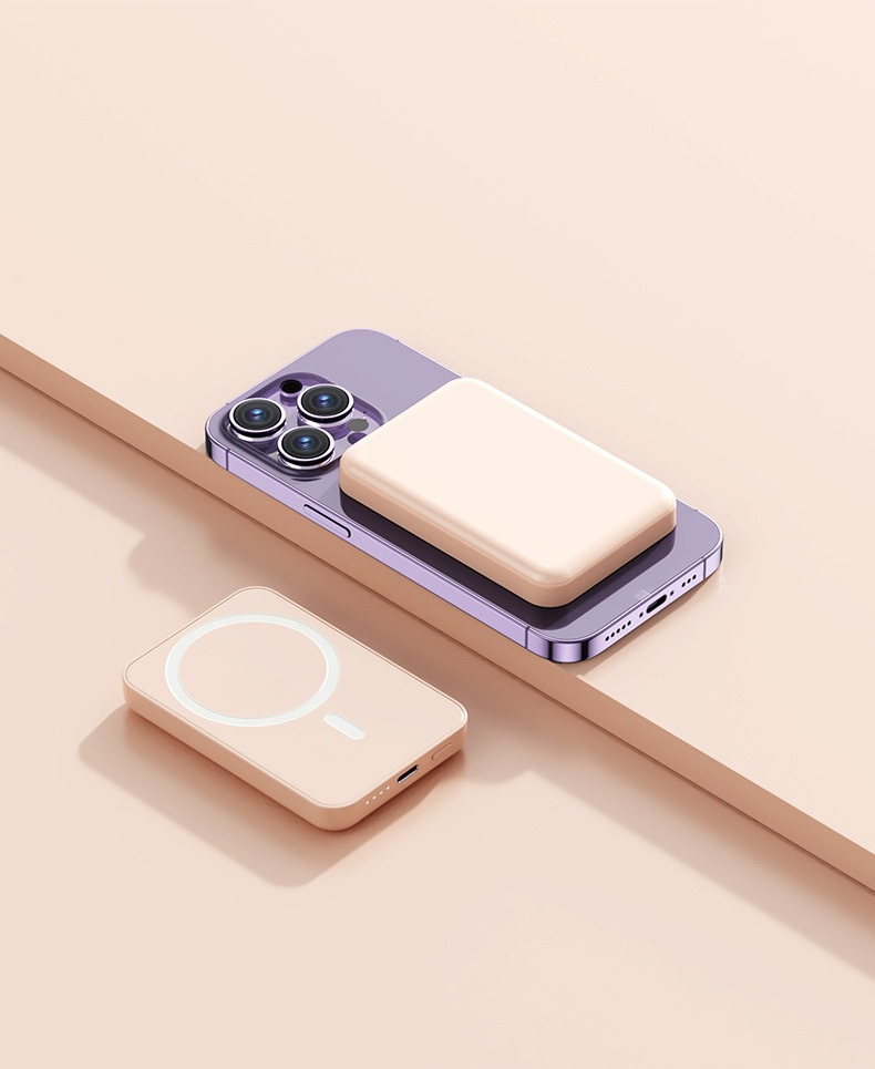 New Magnetic Wireless Charging Treasure Mini 5000 Ma