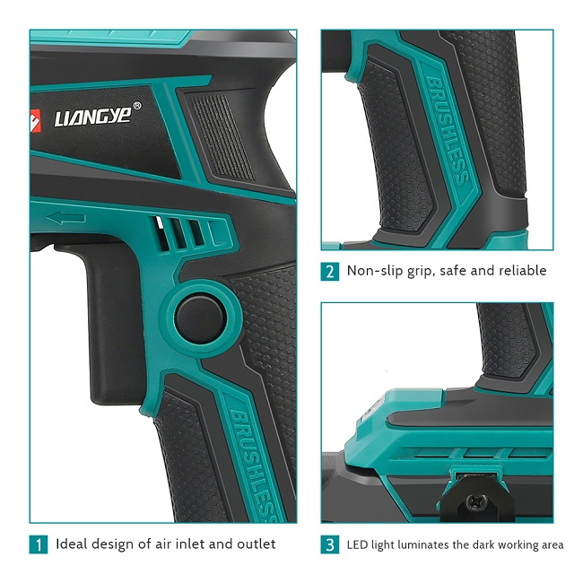 Liangye Electric Power Tools Brushless Battery Powered Cordless Drywall Screwdriver Gun 18V