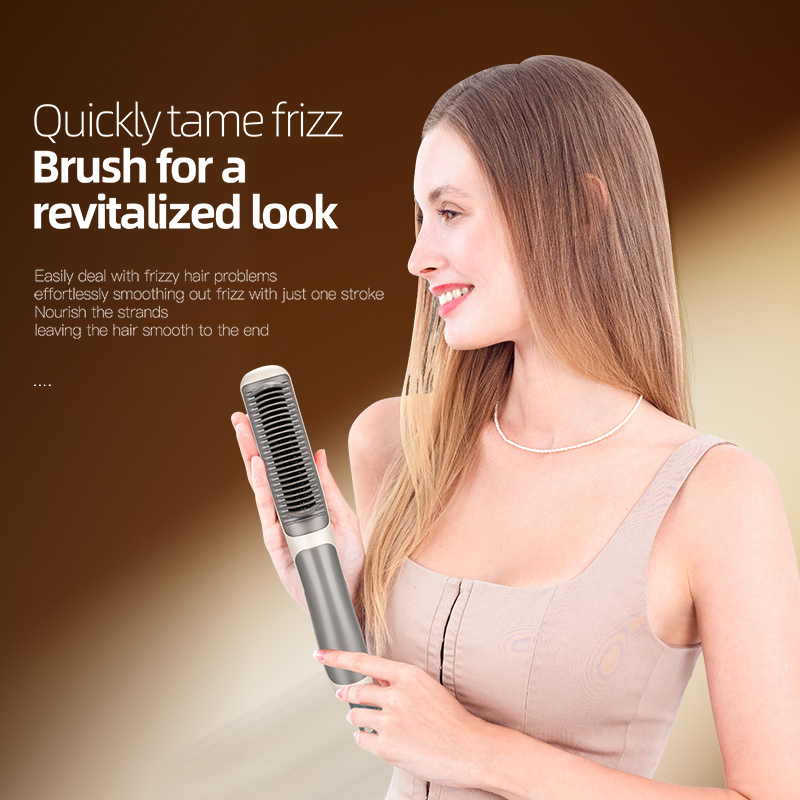 2026 PTC Heating Mocha Ash 360° Rotation Hair Straightener Kd388