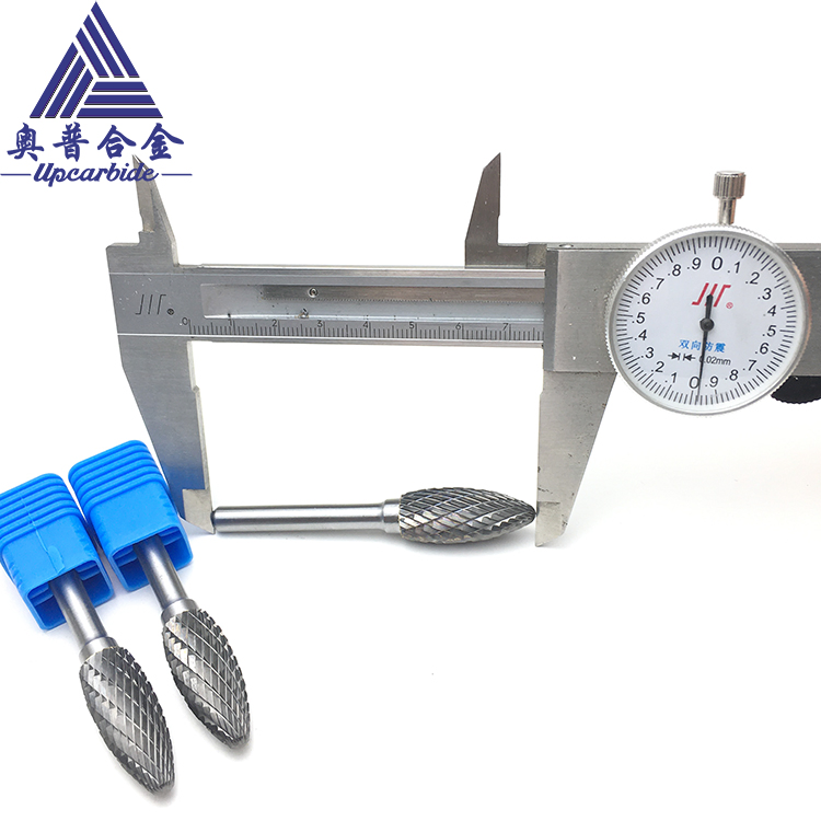 Single/Double Cut 1/4" Shank Tungsten Carbide Burrs Rotary Drill Bits File Burrs Set for Interior Contour Work Face Milling