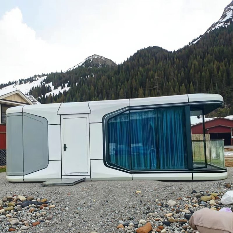 Portable Prefab Greenhouse Cabin Efficient Small Space Living Solution for Home Office Shop Office House Made Sandwich Panel