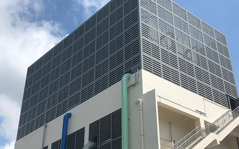 Building Facade Decorative Sun Shade Panel Exterior Wall Decoration Aluminum Fixed Louver