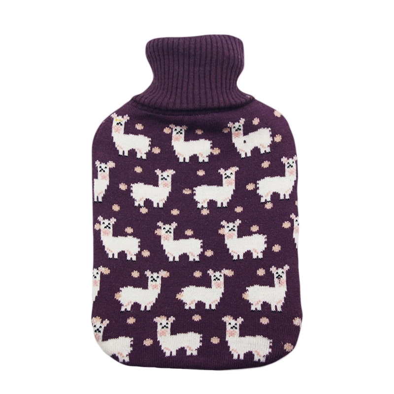 Wholesale Winter Warm Cotton Custom Design Knitted Hot Water Bottle Cover Hot Water Bag Cloth