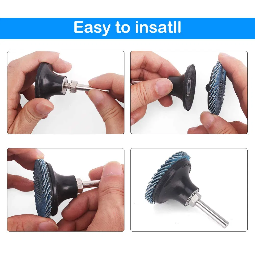 Лепестковый шлифовальный круг из циркониевого корунда, 24 шт