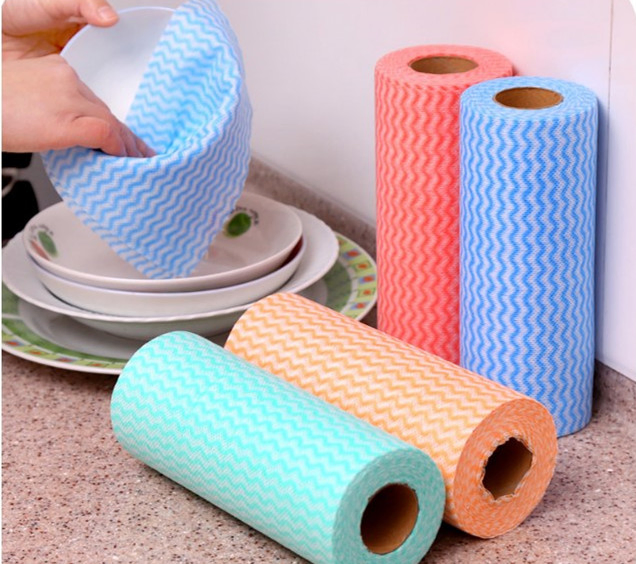 Anti-Bacterial Disposable Spunlace Non Woven Cloth Wipes Towel