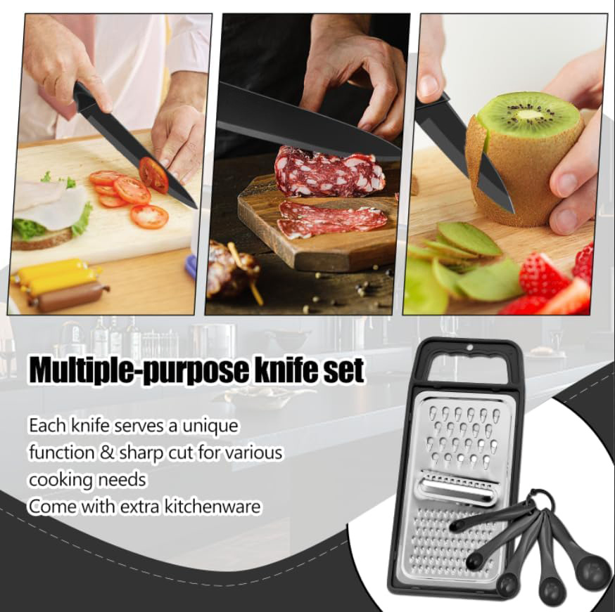 Набор кухонных ножей из нержавеющей стали, 3 предмета