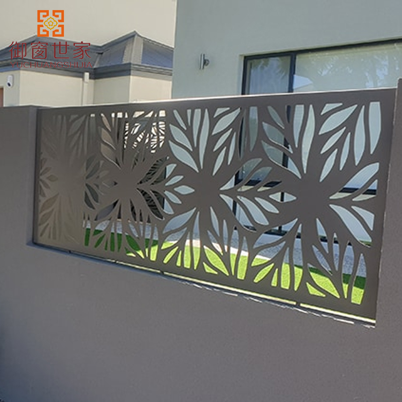 Custom Modern CNC Laser Cut Aluminum Alloy Garden Panel Punching Fence